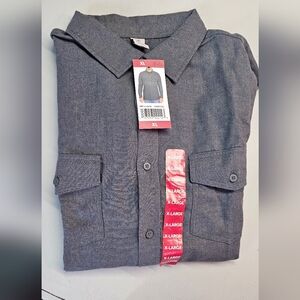 Hurley Men's Gray Button-Up Shirt - XL